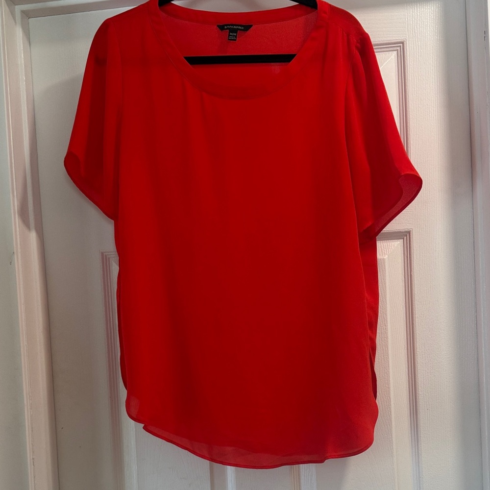 Banana Republic Vibrant Scarlet Blouse - Wardrobe Builder!